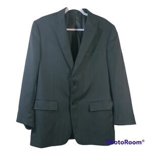 John Varvatos Men's Delancy Wool 2-Button Jacket Blazer Blue Pinstripe Size 42 R